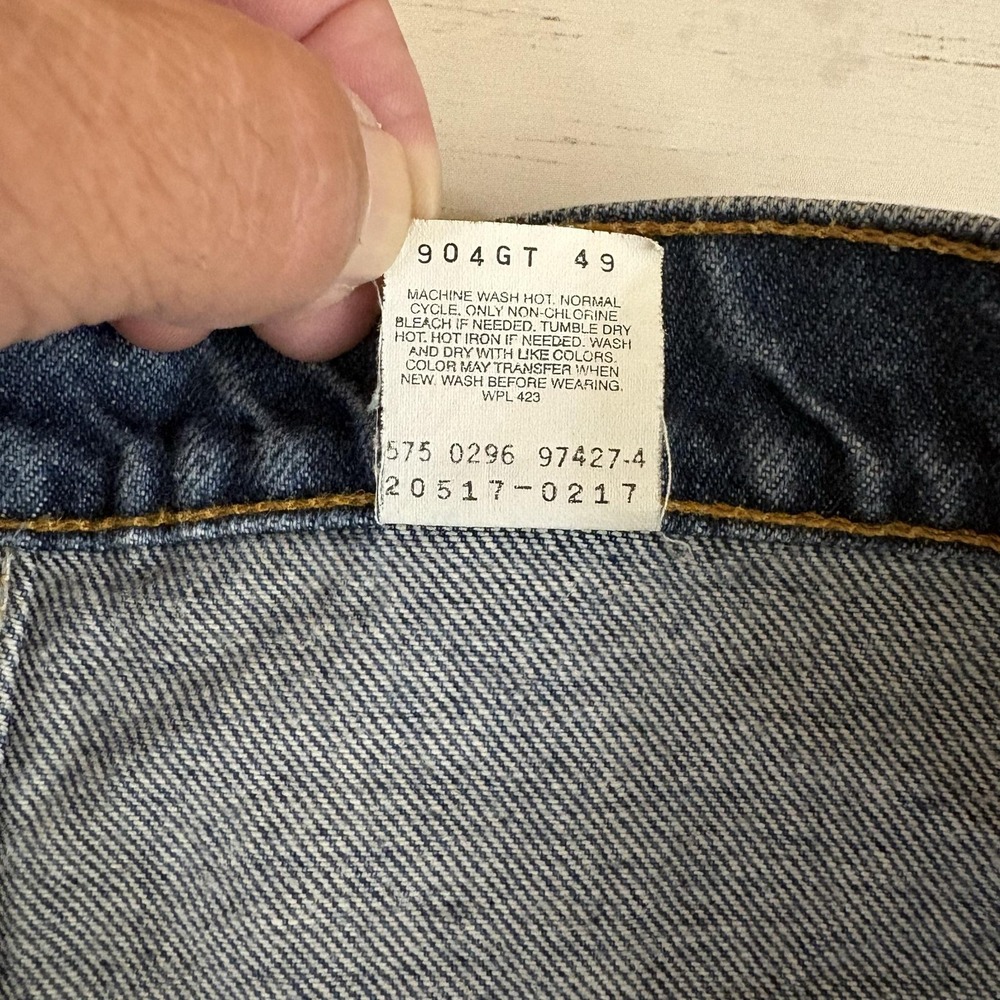 Vintage Levi's 517 Orange Tab Bootcut Jeans Mens 42x30 Denim Made In USA 80s 90s - Picture 6 of 12